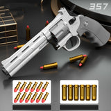357 Magnum Revolver Sponge Bullet Toy Pistol (Single Action/Manual)